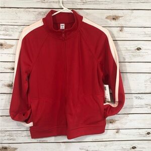 NWT Little Girls Medium Red Zip Up Old Navy Active Jacket